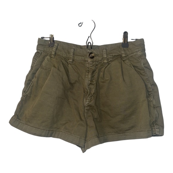 Free People Billie Green Chino Shorts, Size 4 - Picture 2 of 10
